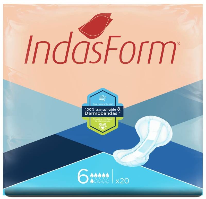 Indasform 6 - Penso incontinência anatómico (20un)