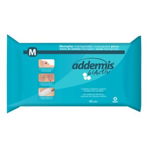 ADDERMIS - Luvas lavagem impregnadas (40un)