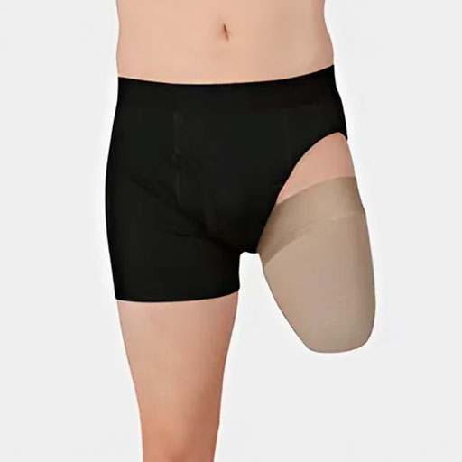 LS - Meia de coto acima do joelho com orla de silicone 5cm