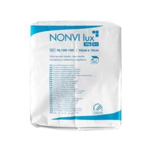 Compressas TNT 10x10cm, 4c, 30g não estéril (100un) NONVI Lux